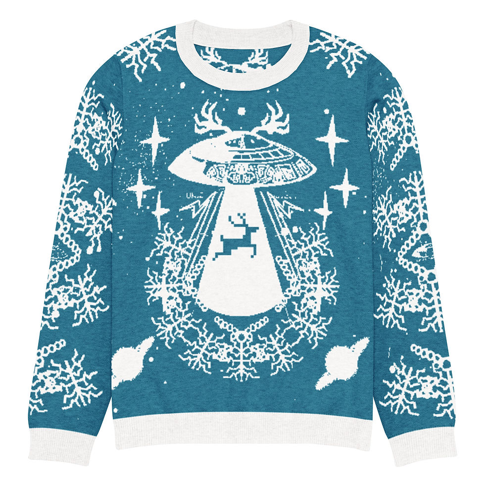 Thumbnail: Unidentified Flying Reindeer - Knitted Sweater