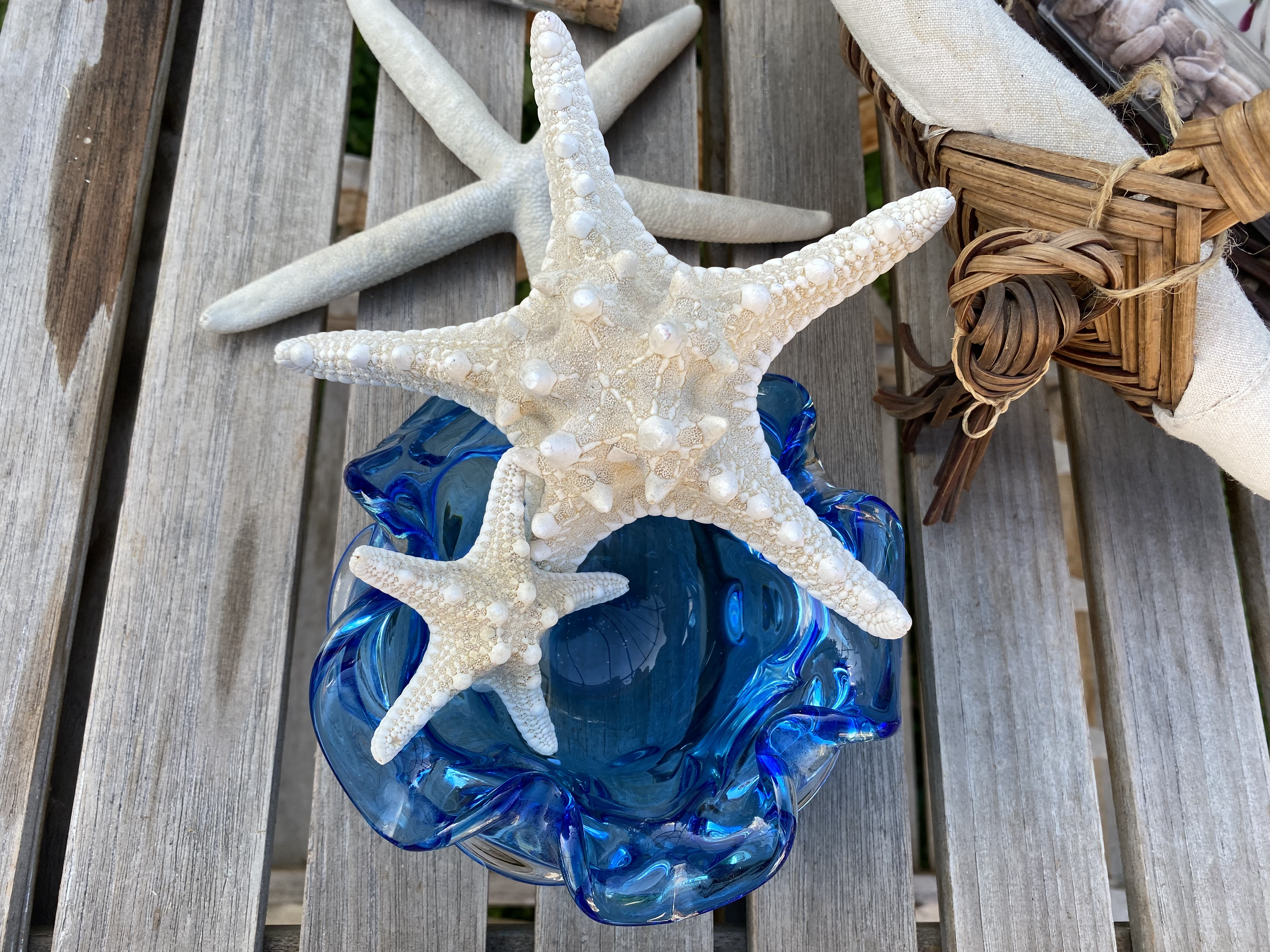 Coupelle en verre travaillée