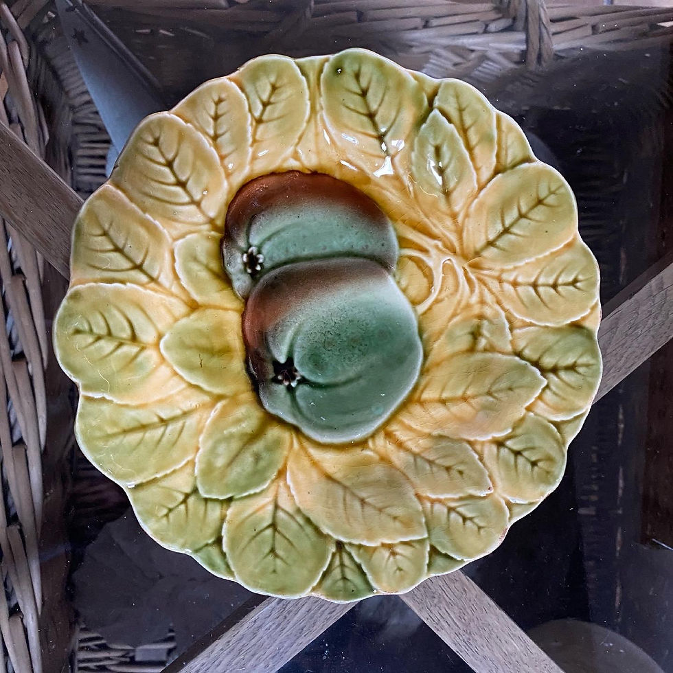 Miniature : 6 assiettes à dessert en barbotine