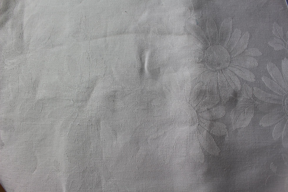 Miniature : Nappe rectangulaire et ses 5 serviettes "CM"