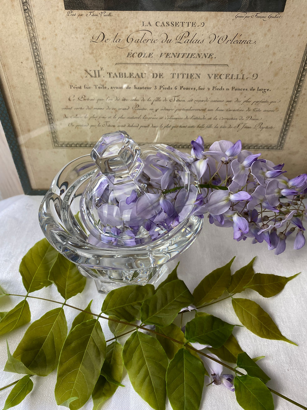 Miniature : Bonbonnière/sucrier "Baccarat" en cristal