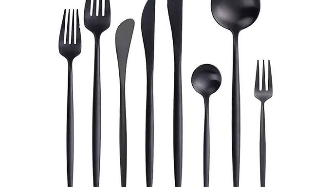 BESTECK MATT SCHWARZ