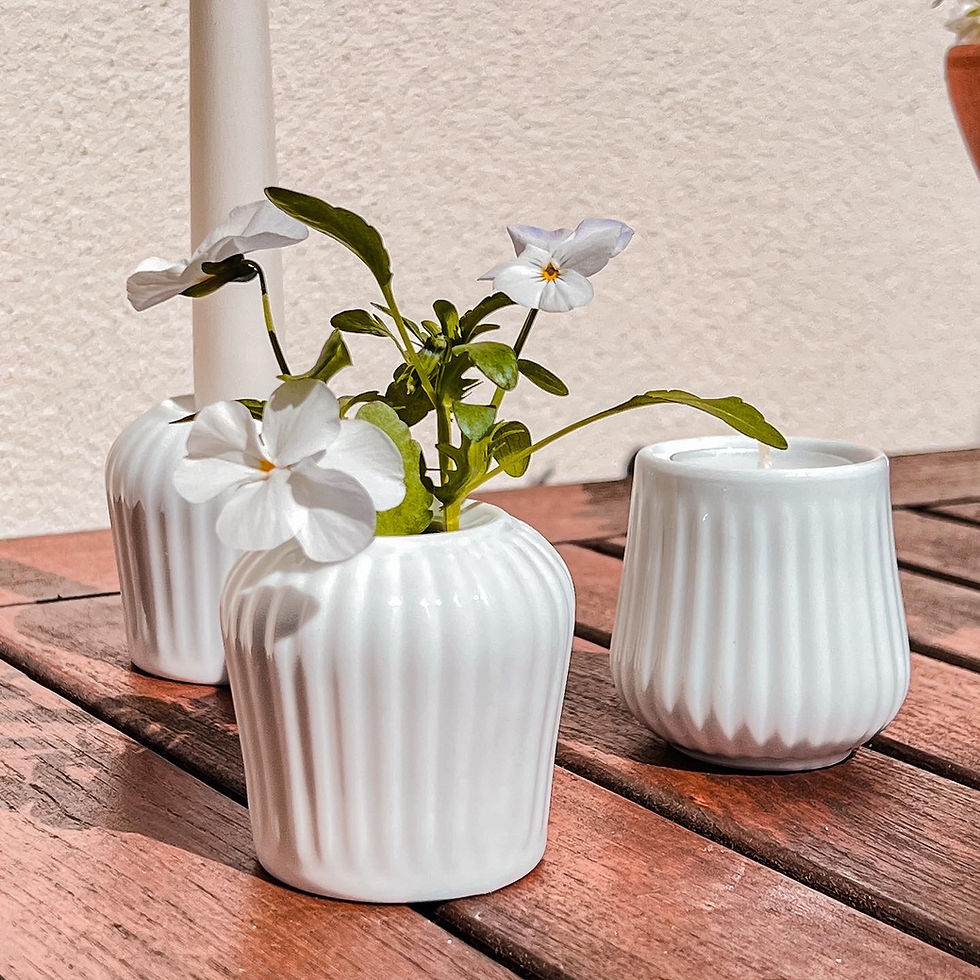 Miniaturbild: TEELICHT-KERZENHALTER WEIß