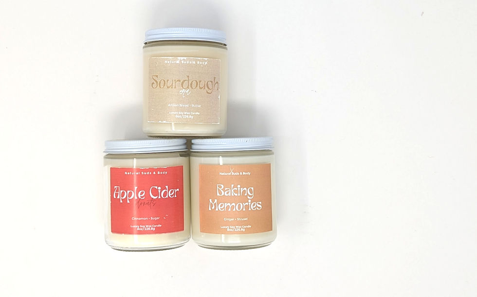 8 Oz. Coconut Wax Candle | Natural Suds & Body Jana List | Local. Denver