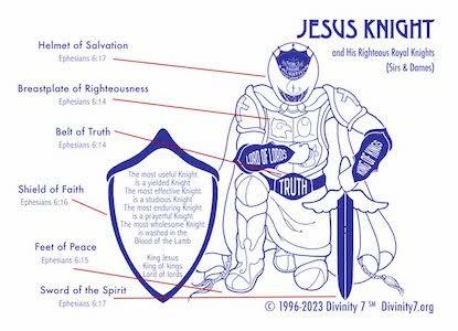 Thumbnail: "Jesus Knight" Notecards