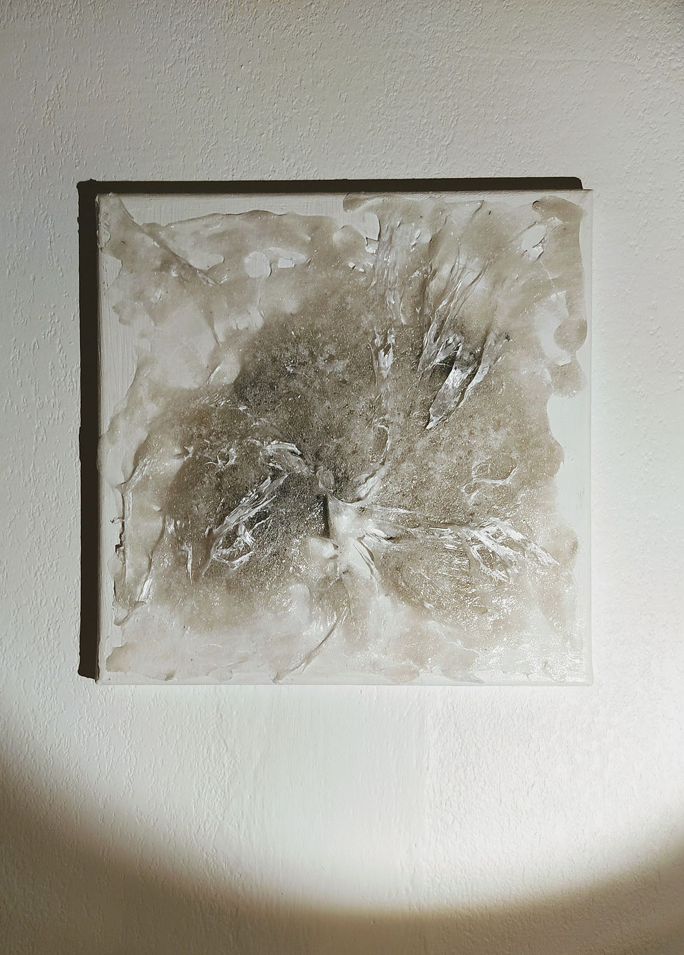 Sculpture sur toile 30X30cm