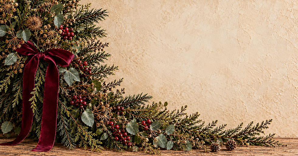 Wreath making with Blue & Bohème