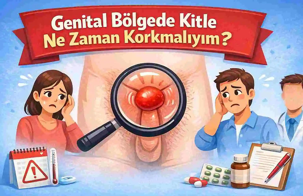 Genital bölgedeki kitle kanser mi kist mi