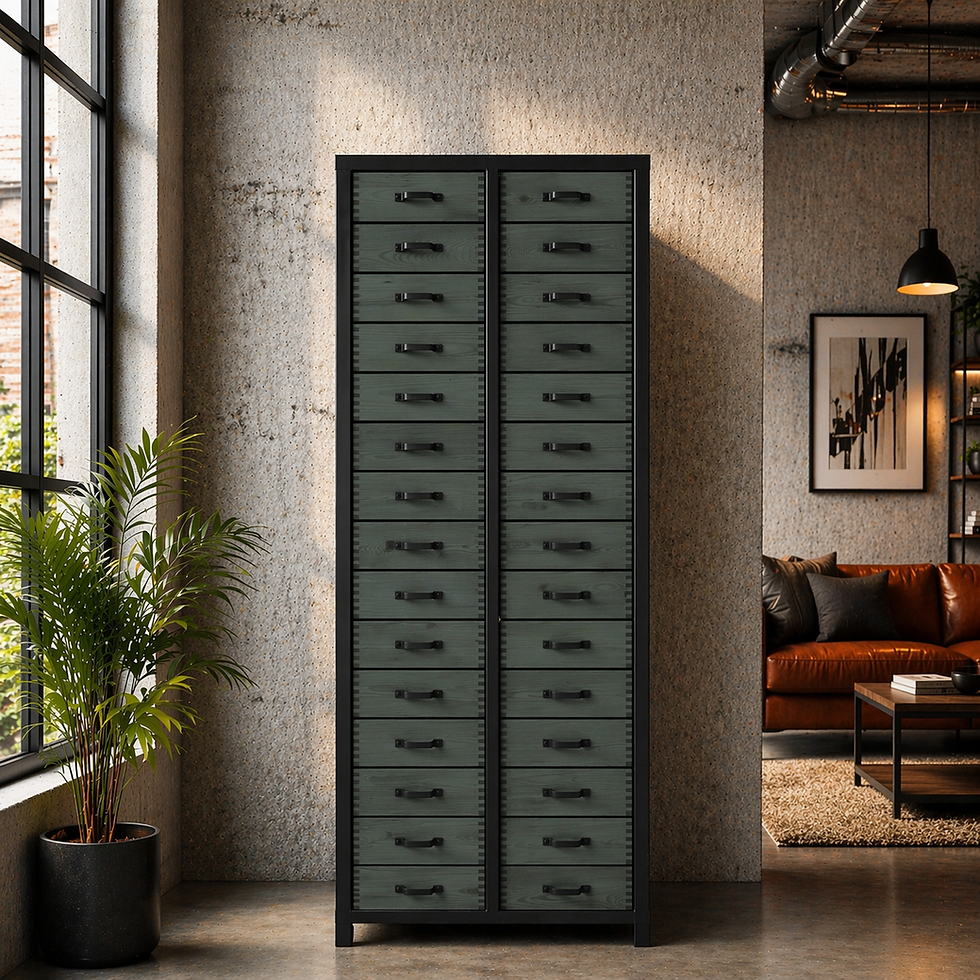 Miniaturbild: KR34 DDR Schubladenschrank, Werkzugschrank Groß 34 Schubladen