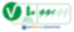 A ViserMark Label for Battery Efficiency with 2.5/5 leaves