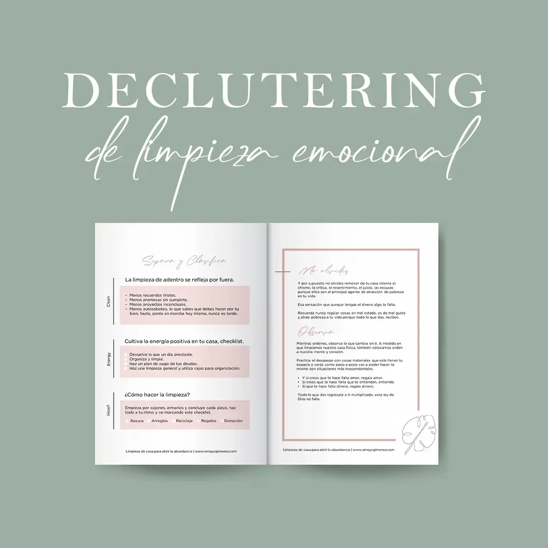 Declutering para abrir la abundancia