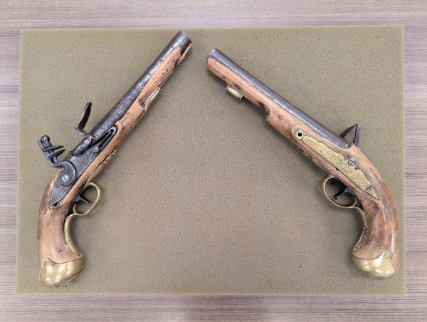 Pistols of Gen. William Lee Davidson (Davidson College Archives)