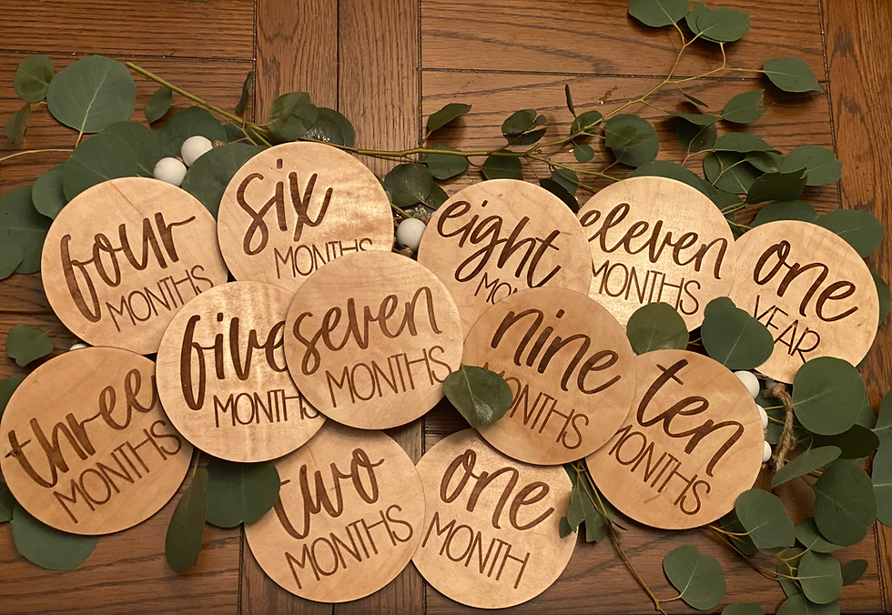 Baby Monthly Milestone Marker Set