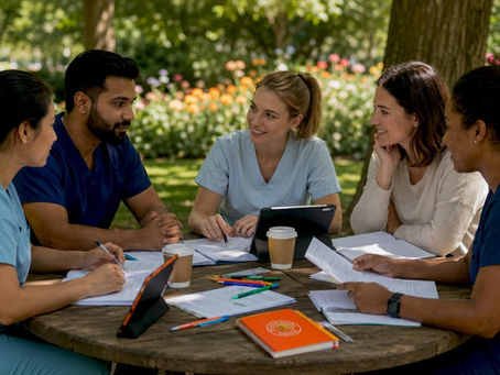 Healthcare team collaborating on multidisciplinary therapy