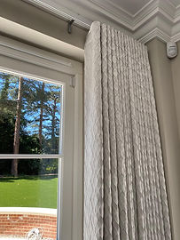 beautiful textured curtains close up
