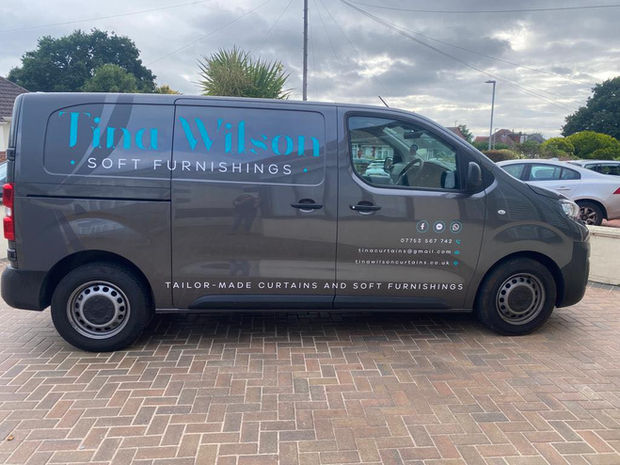 Tina Wilson liveried van