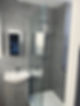 new shower room with basin