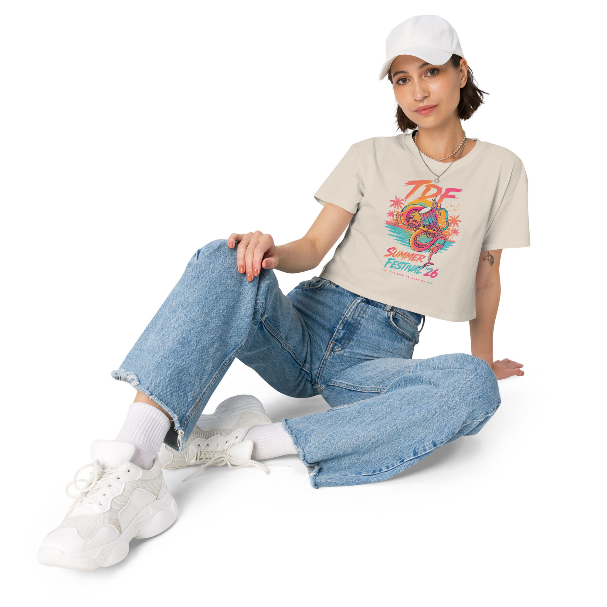 Women’s 'Summer Festival' crop top
