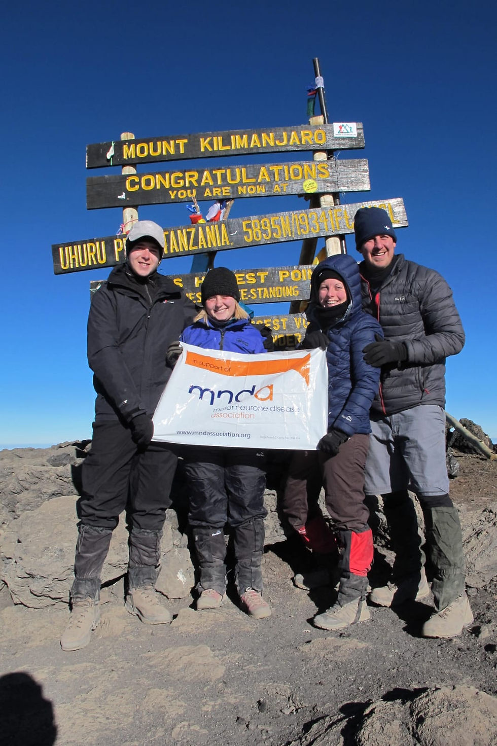 Summit shot with the MNDA banner