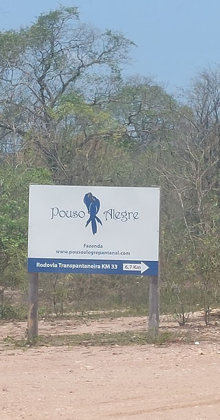 Sign for Pouso Alegre Lodge