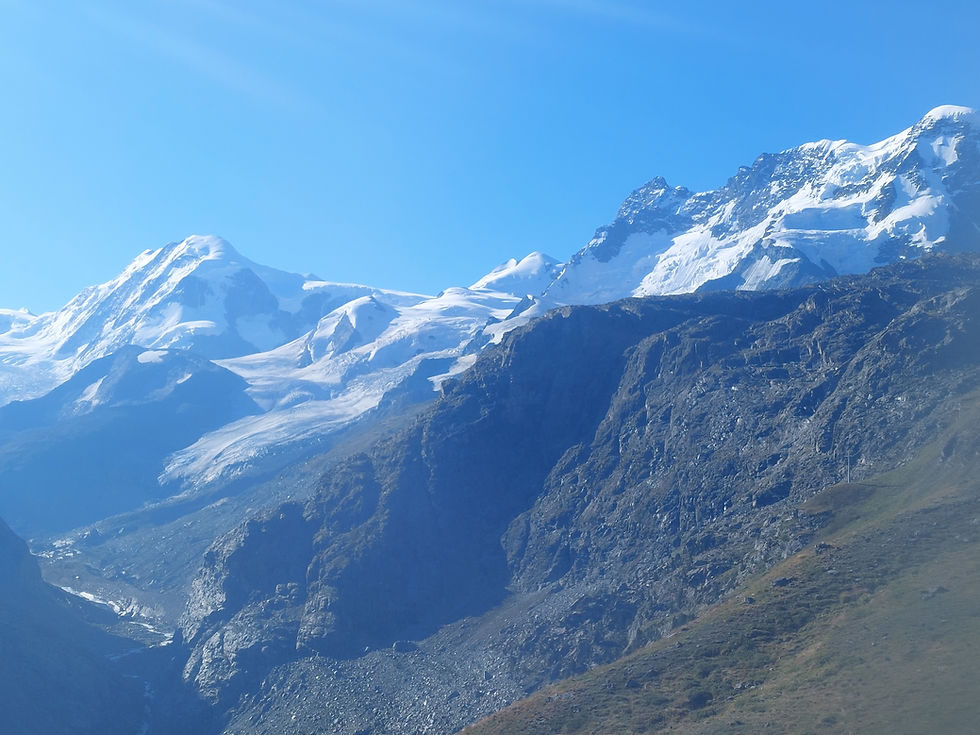 View of the mountains from Klein Matterhorn