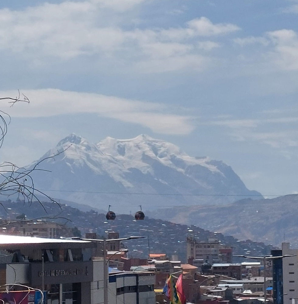 La Paz skyline with Illimani in the background