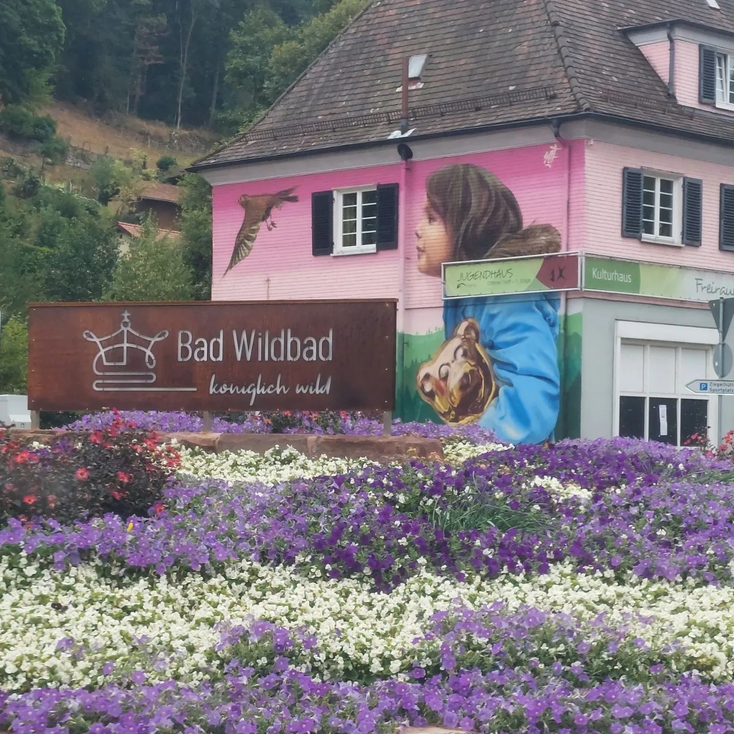 Beautiful mural on the way into Bad Wildbad
