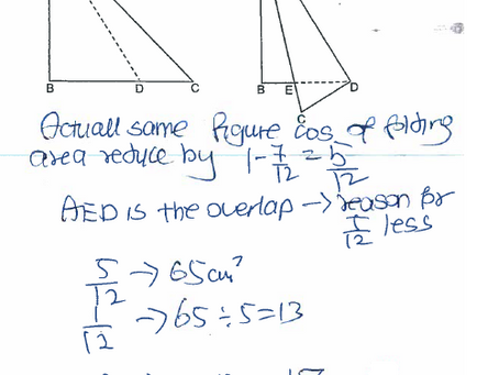 Triangle ABC is folded along the line AD.(2022 ACSJ)