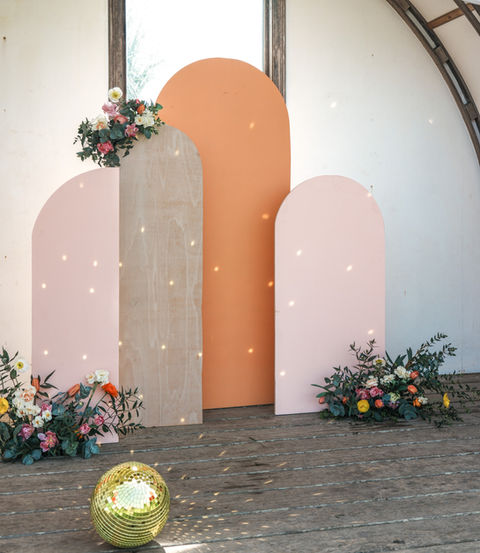 Statement wedding back drop