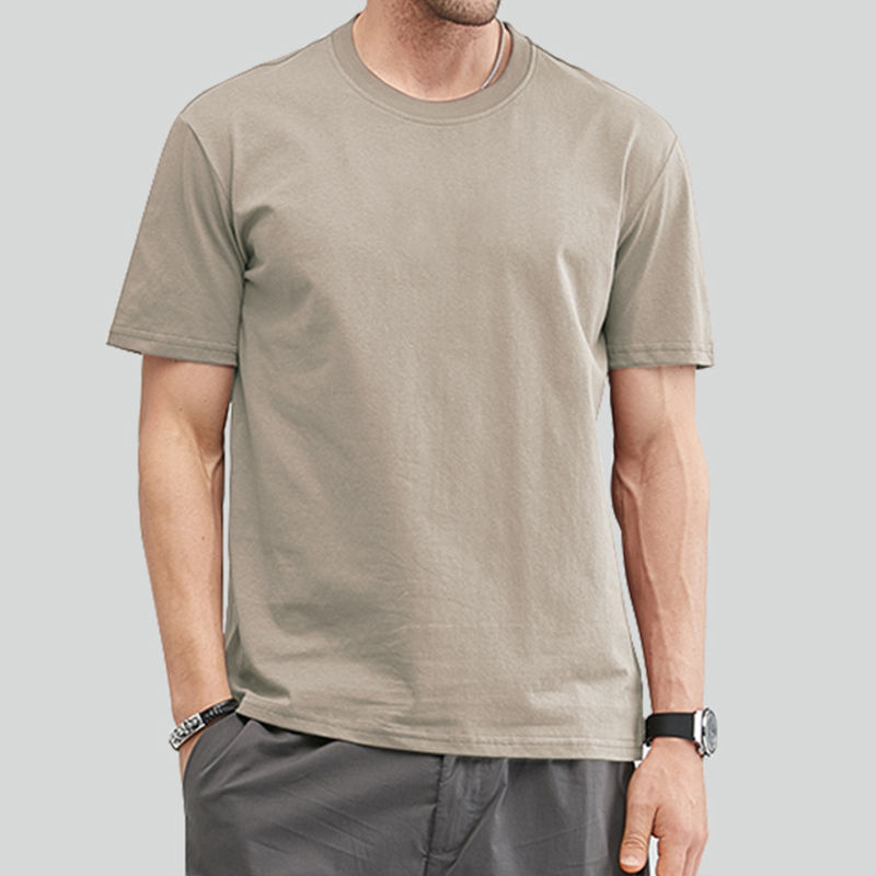 Thumbnail: Crewneck Plain T-Shirt Men Women 100% Cotton Simple Solid Tee