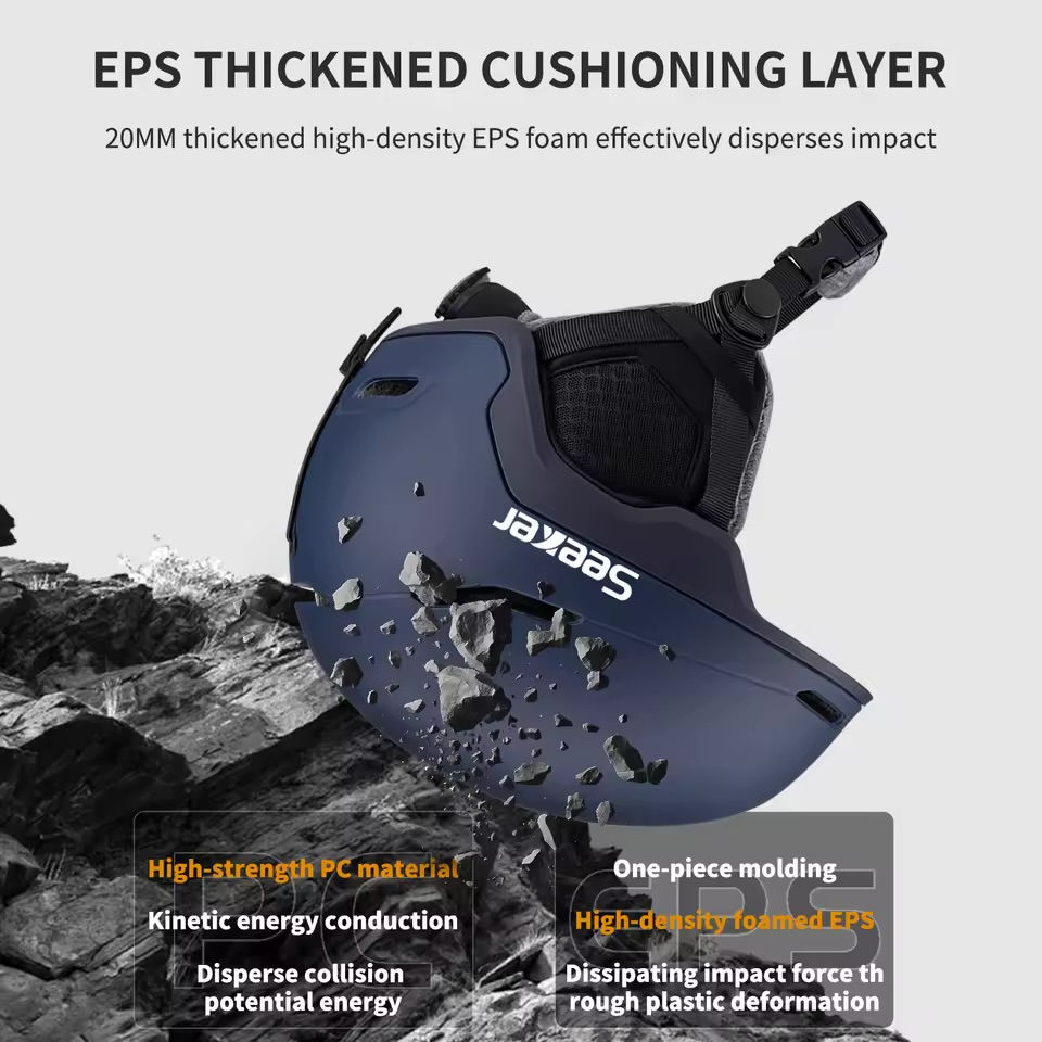 Thumbnail: Ski Helmet Winter Windproof Impact Resistant Light Protective