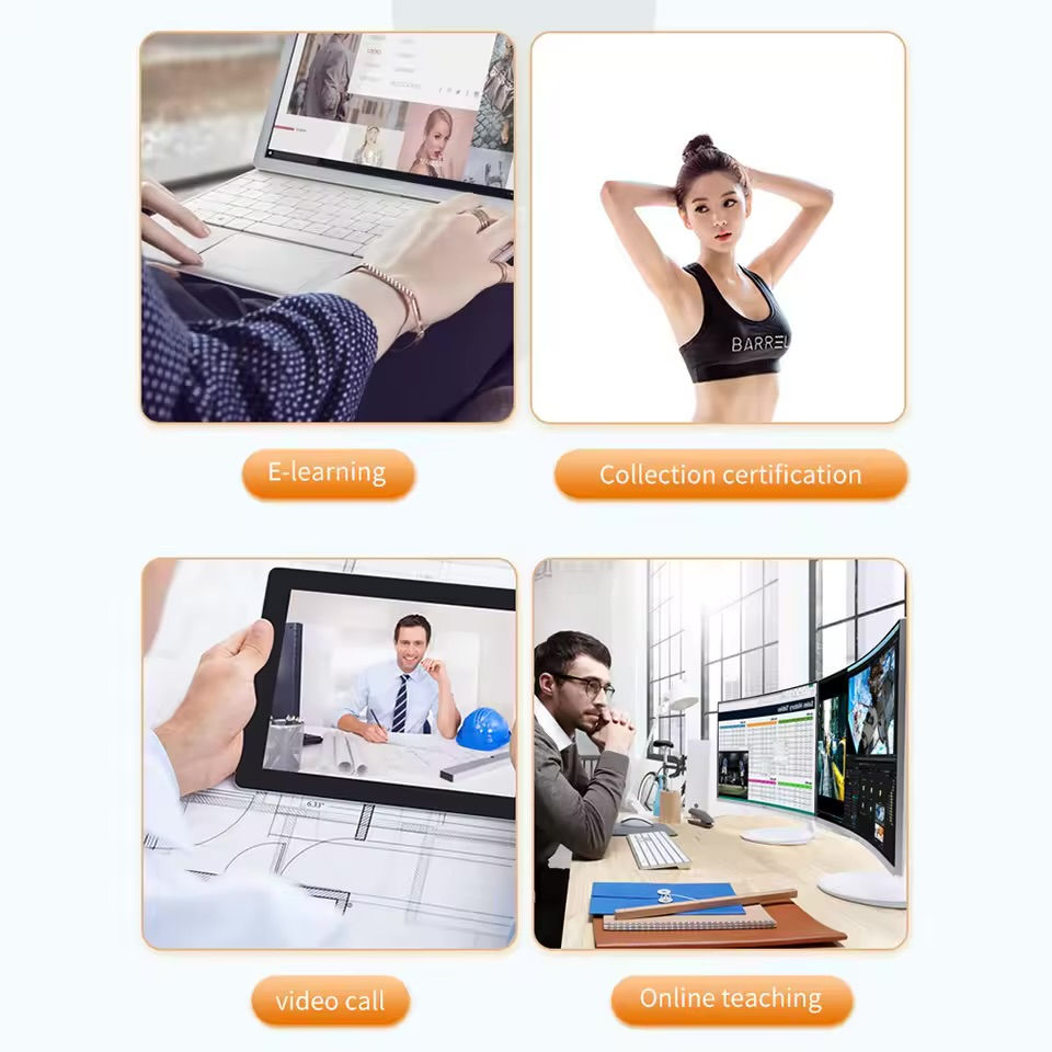Thumbnail: USB Computer Webcam Camera 480p-4K HD Auto Focus PC Mic Video Calling Teaching