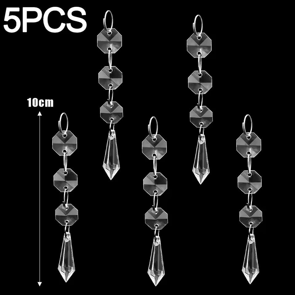 Thumbnail: Crystal Snowflake Icicle Acrylic Christmas Tree Ornament Holiday Decoration