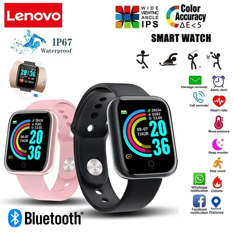 Smart Watch ColorScreen Y68 Fitness Band Sport Tracking Step Counter Music