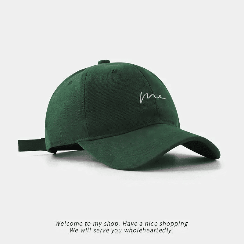 Simple wave embroidered baseball cap, versatile for daily leisure and travel