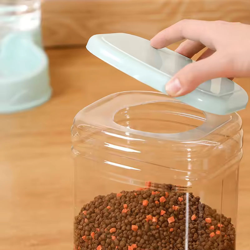 Thumbnail: Pet automatic feeder cat drinking water bowl cat bowl dog bowl 3.8L large
