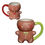 Miniatura: Gingerbread Man Coffee Cup Christmas Ceramic Mug Couple Child Drinkware Ornament