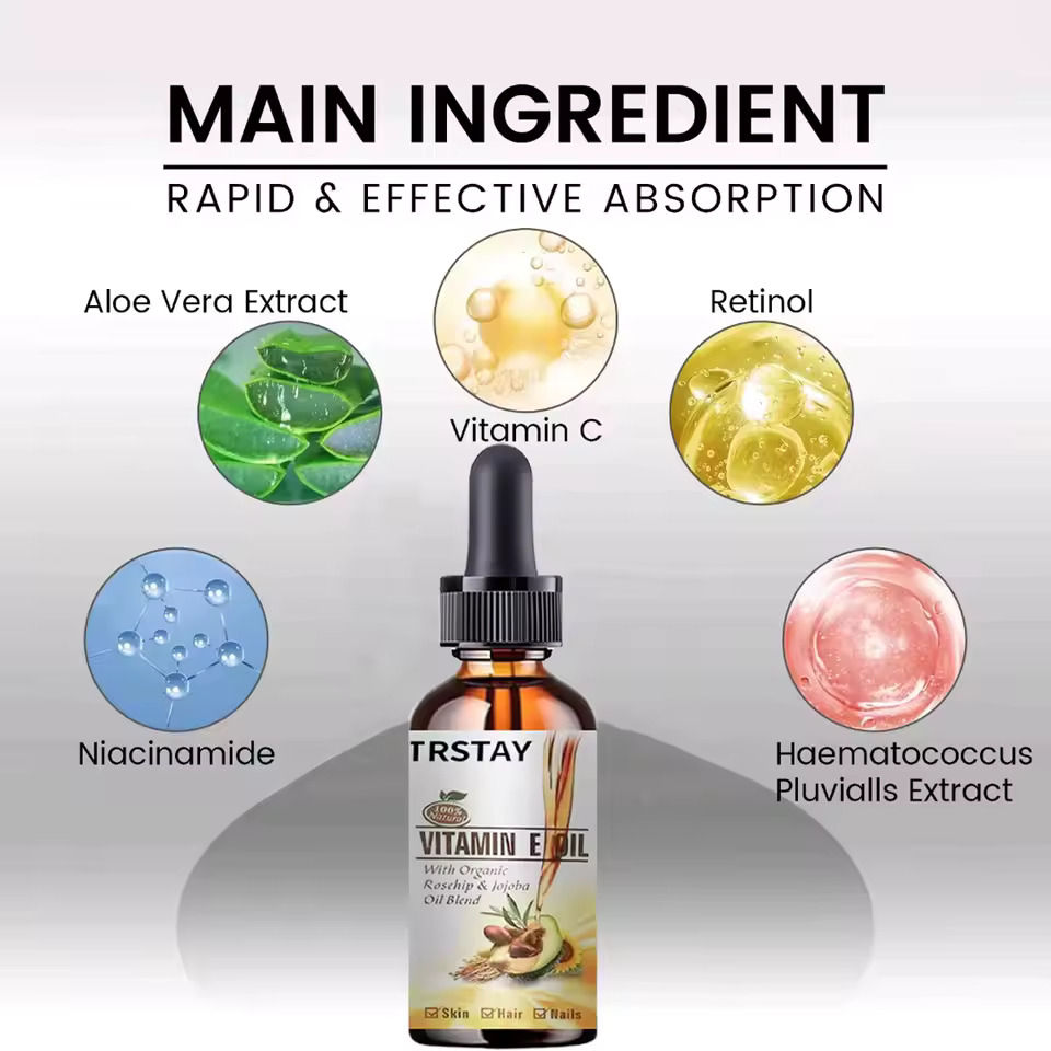 Thumbnail: 100% pure natural Vitamin E oil face body massage spa avocado essential oil