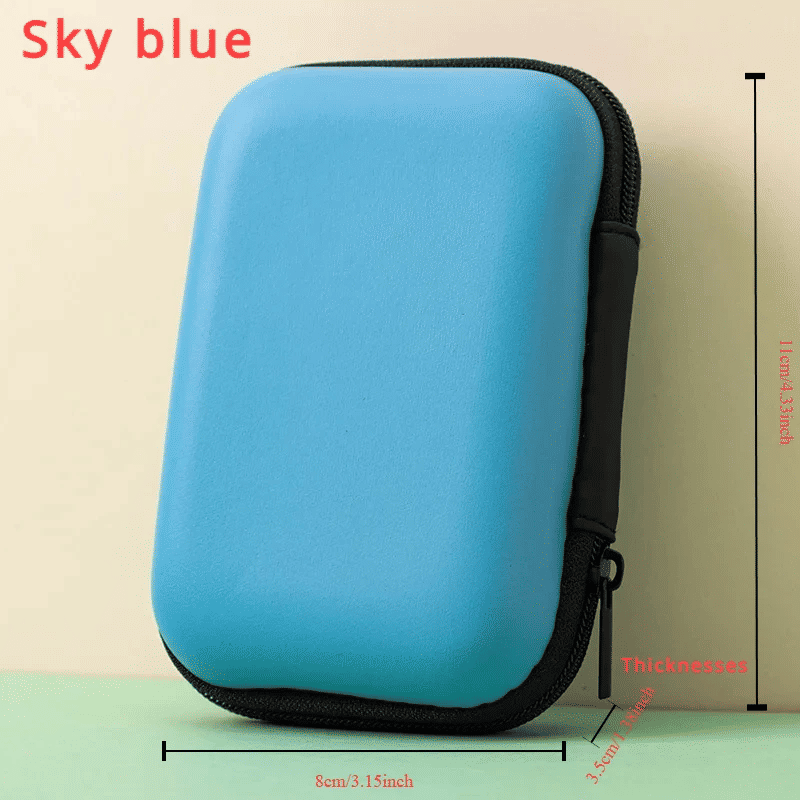 Thumbnail: 1 Pc Portable Card Storage Bag,Data Cable Packing Cube,Waterproof Headphone