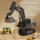 Thumbnail: Remote Control Excavator Toy Car With Lights Sound Effect Electric Excavator