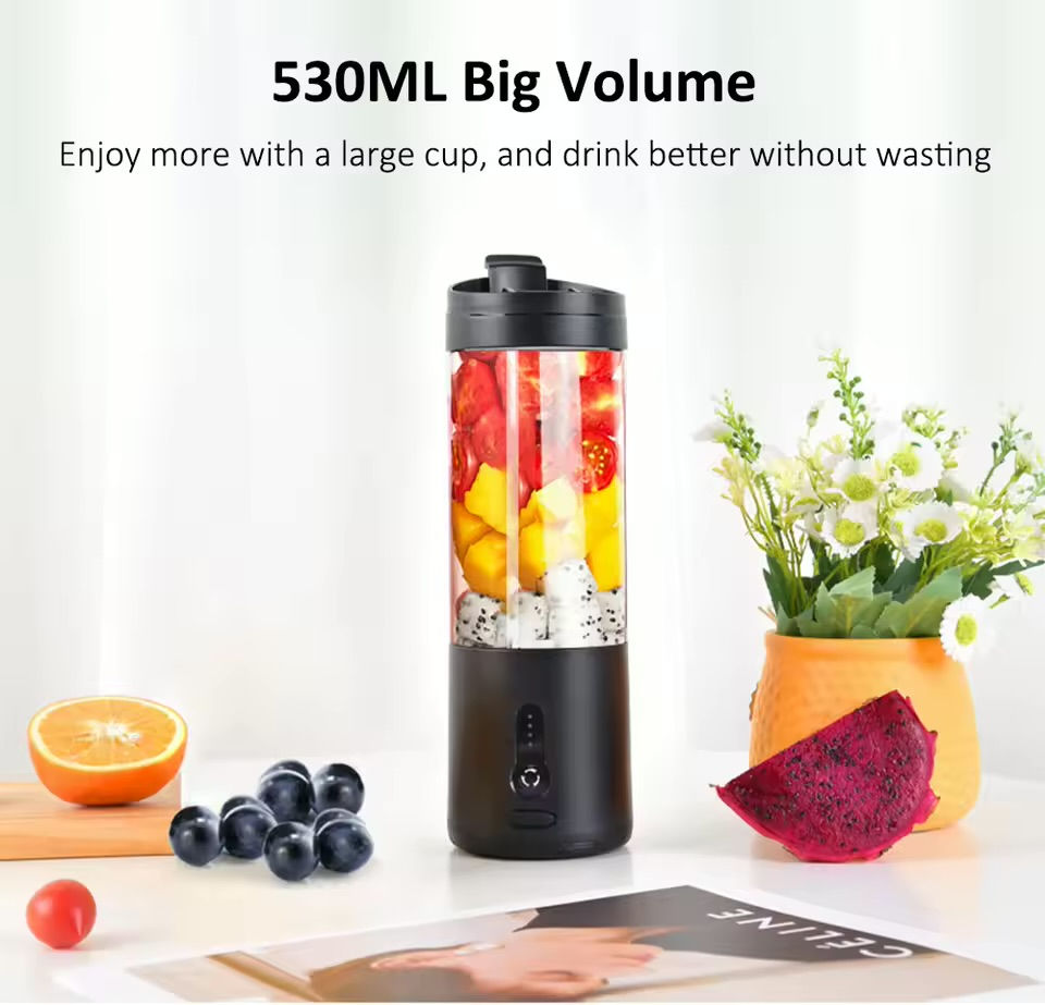 Thumbnail: Mini Portable Blender Electric Fruit Juicer Smoothie Fresh Multifunction