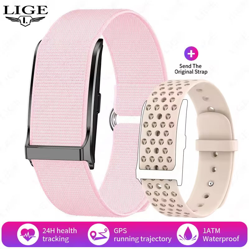 Thumbnail: Smart Watch No Screen Fitness Tracker Heart Rate Monitor Sports Waterproof