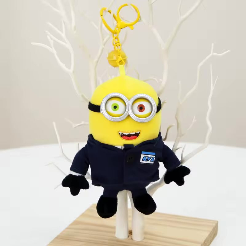 Thumbnail: Cute Minions Movie Characters Yellow Plush Toys Plush Keychains Animals