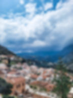 View on the mountains in Greece