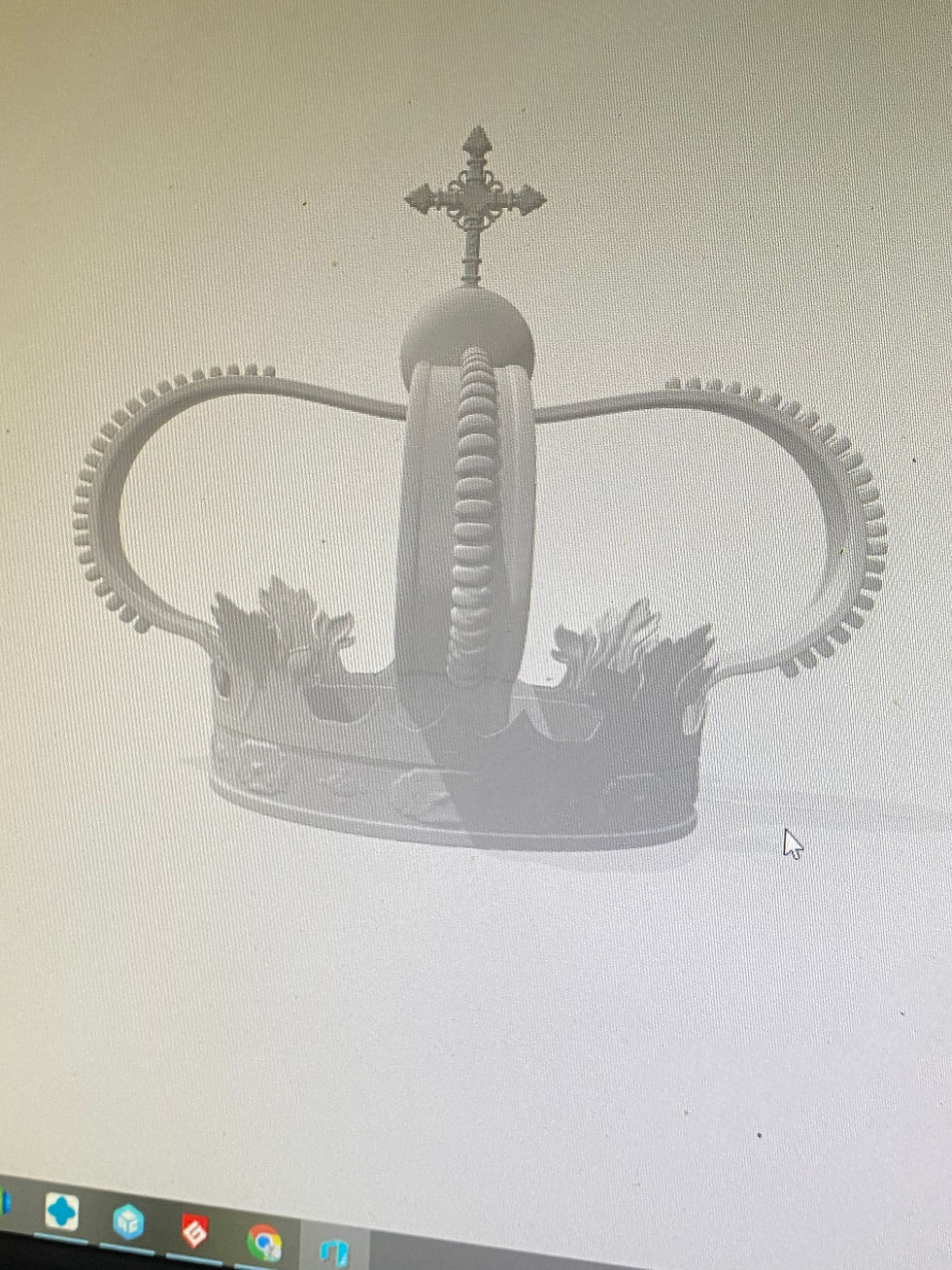 Sweden Silver Throne Crown Prop