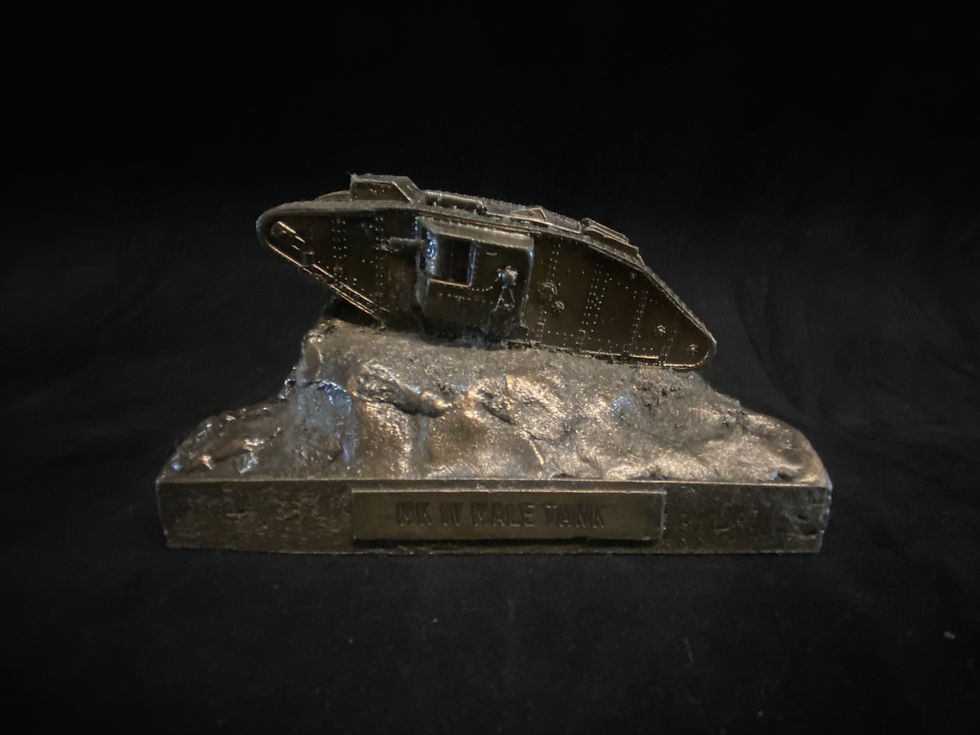 Thumbnail: World War One Mark IV Male Tank 1/72 In Cold Cast bronze