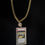 Thumbnail: Logan Paul Pokémon Illustrator Prop Pendant on Iced-Out Gold Chain (Replica)