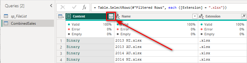 Combine Multiple Excel Files in SharePoint using Power BI