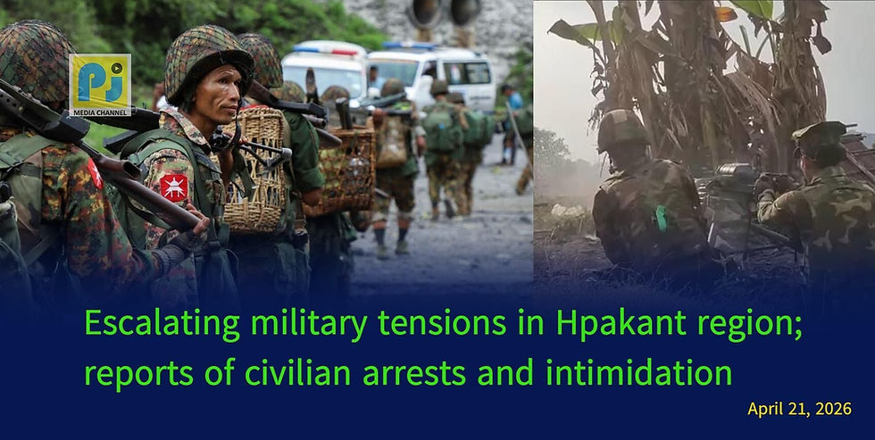 Escalating Military Tensions in Hpakant Region; Reports of Civilian Arrests and Intimidation