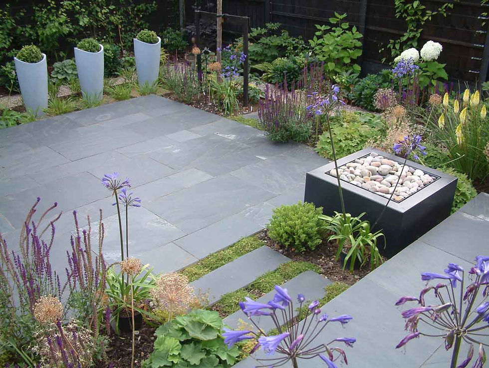 Stepping stones through planting